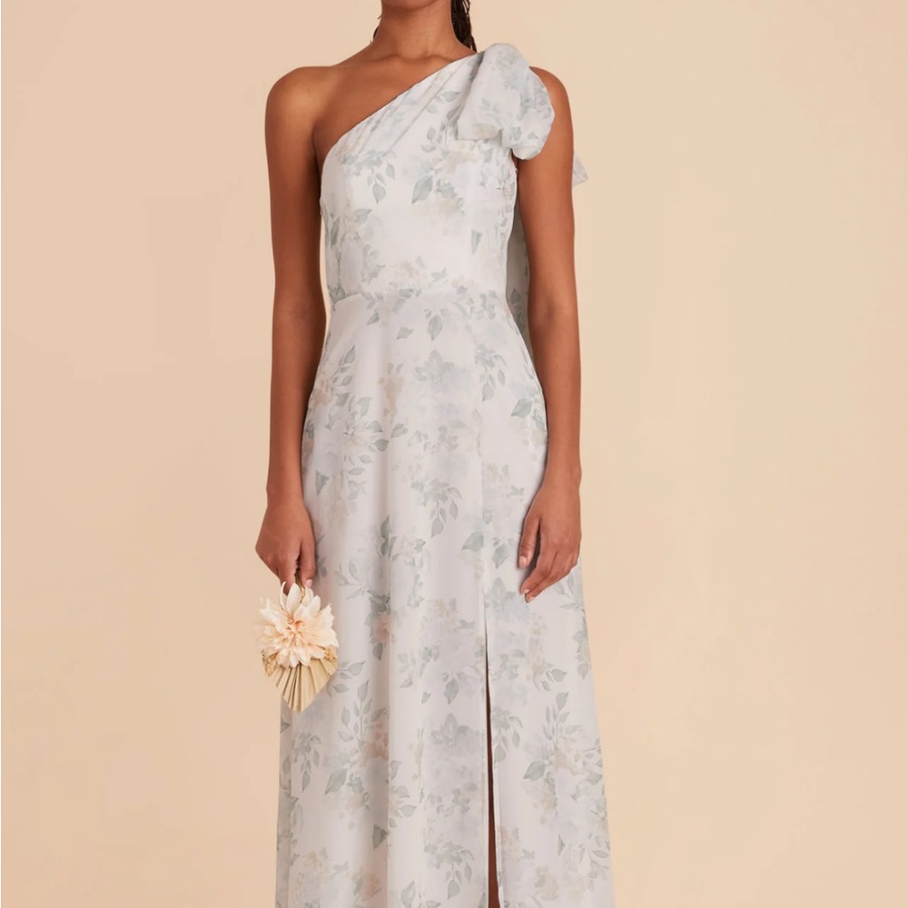 Melissa Chiffon dress- Sage spring garden